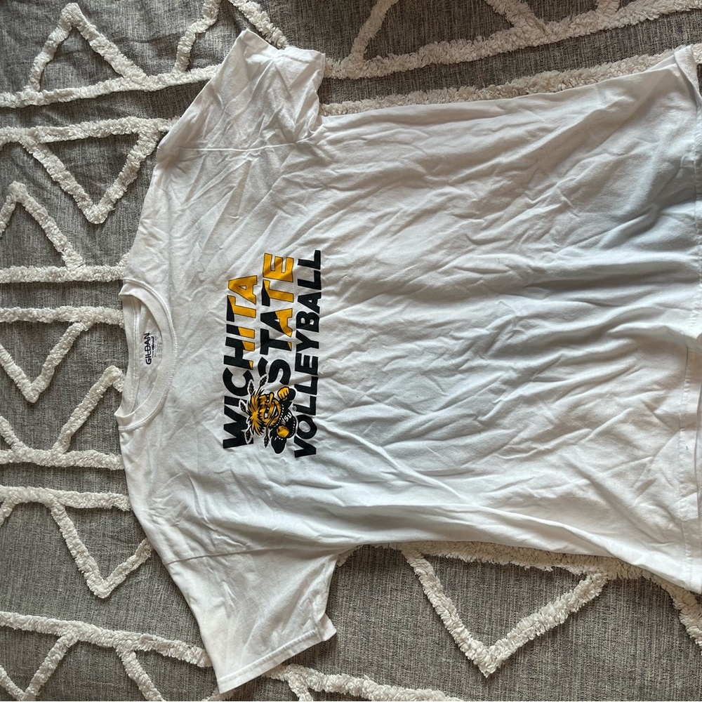 Gildan White Wichita State Volleyball Tee